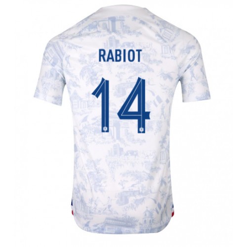 Echipament fotbal Franţa Adrien Rabiot #14 Tricou Deplasare Mondial 2022 maneca scurta